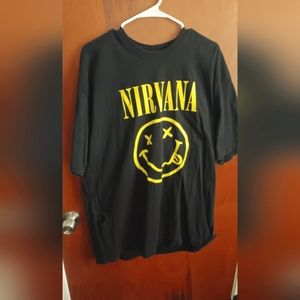 Nirvana smiley face men's t shirt XXL used